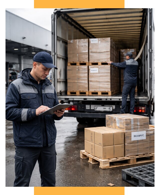 Доставка грузов из Беларуси от 15452 р. логистика СетСервис-Рюп