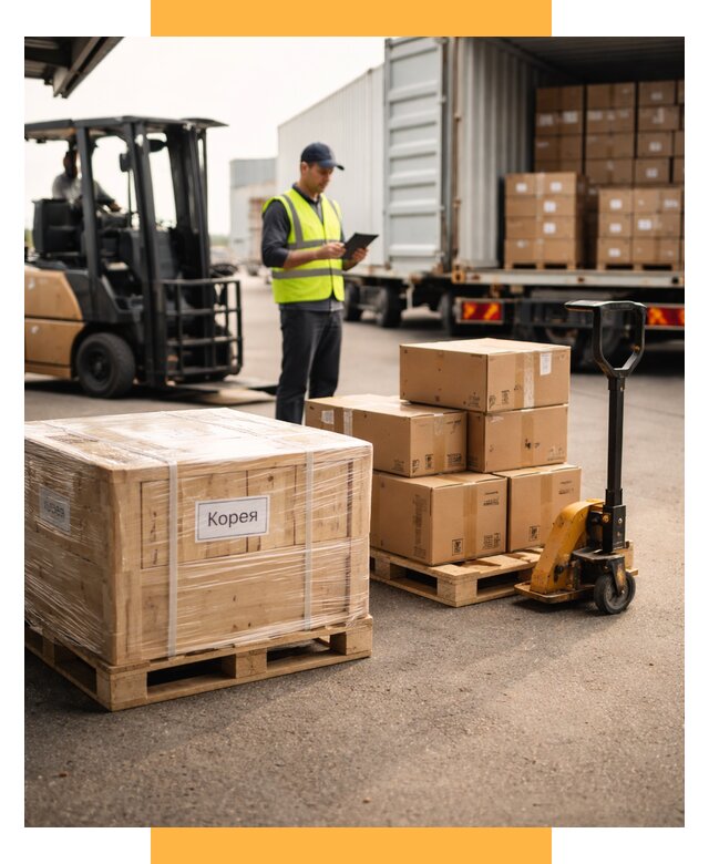 Доставка грузов в Корею из России от 36054 р. | СетСервис-Рюп